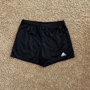 Black adidas athletic shorts